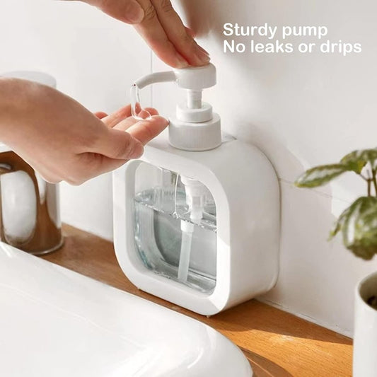 300ml square refillable liquid soap pump dispenser