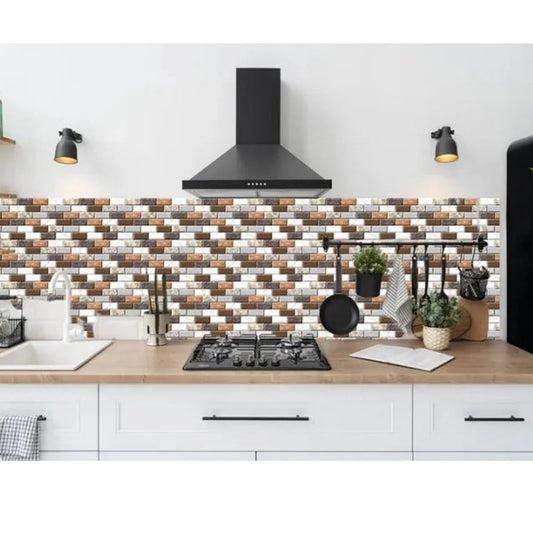 24Pcs Brick Design Tile Sticker Under 1$