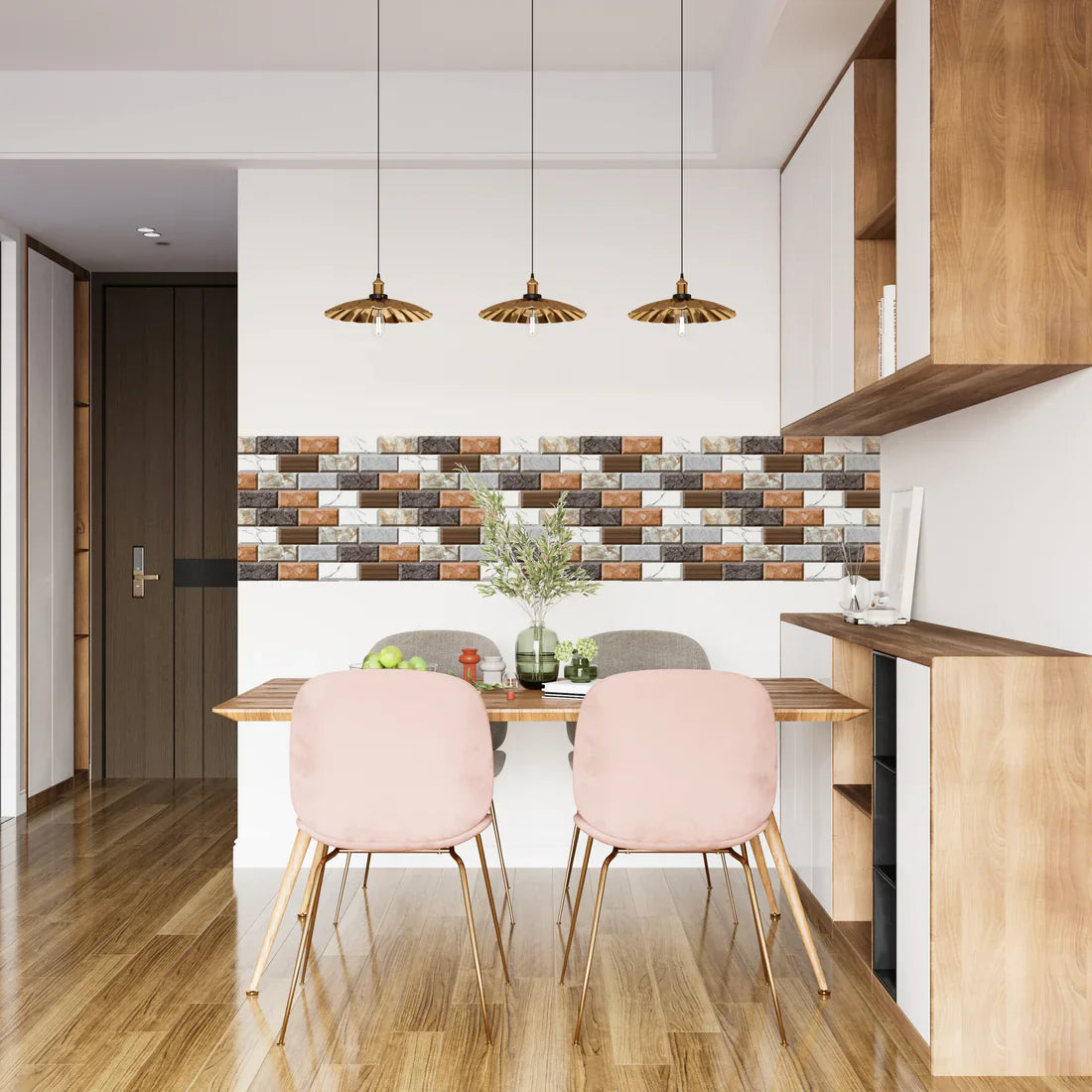 24Pcs Brick Design Tile Sticker Under 1$