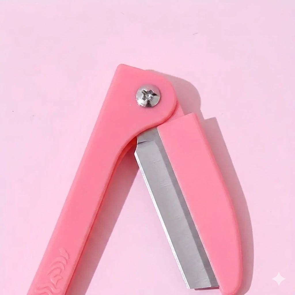 3Pcs Smooth Edge Folding Eyebrow Razor Kit