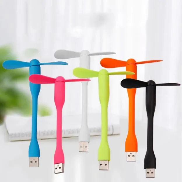3Pcs Compact USB Desk Fan Bundle