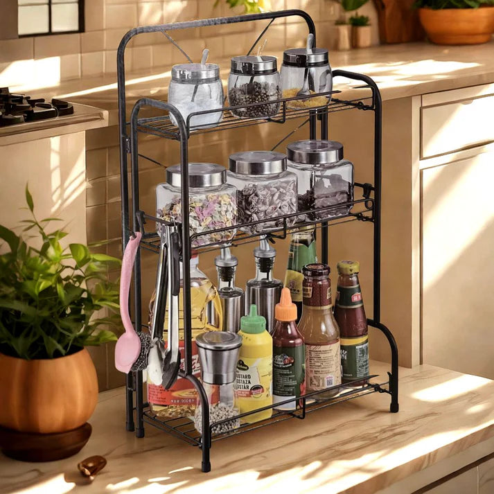 Foldable Multi-Layer Storage Shelf