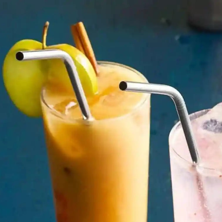 5Pcs Metal Straw Set, Home and Living