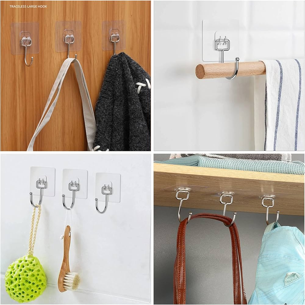 5 Pieces Self-Adhesive Wall Hook Set