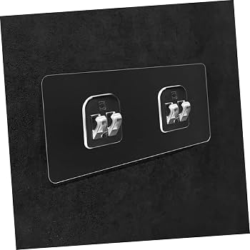 3PCS Transparent Traceless Adhesive Hooks