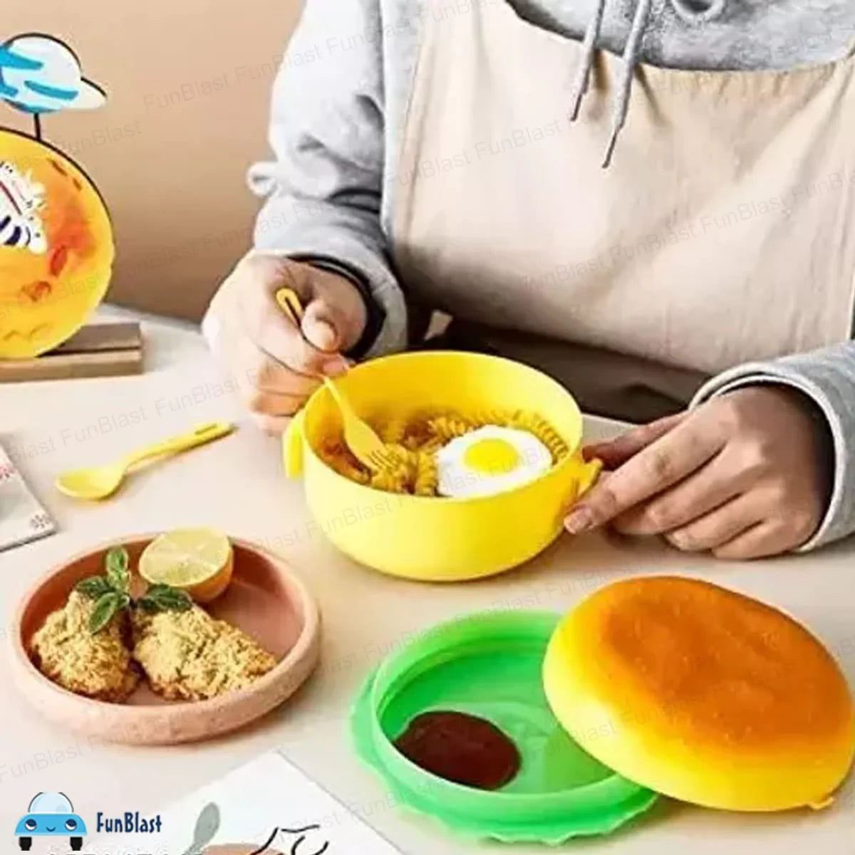 Burger Shape Lunch Box