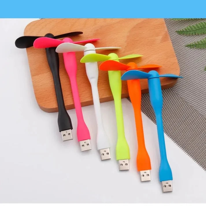 3Pcs Compact USB Desk Fan Bundle