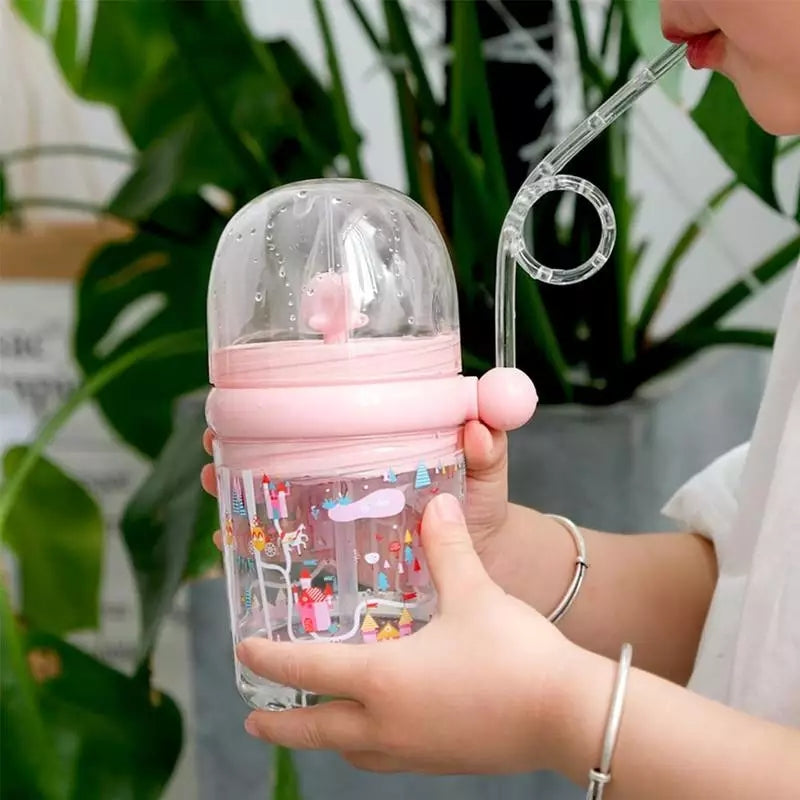 Dolphin Fountain Fancy Kids Water Bottle