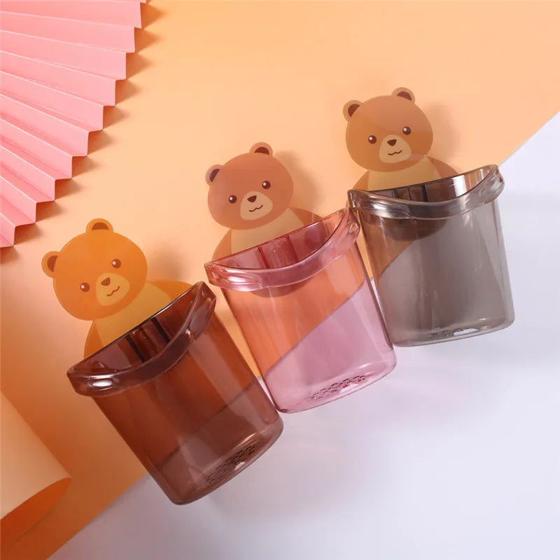 Cute Bear Toothbrush Holder