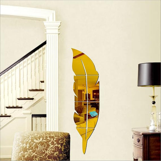 Acrylic Feather Mirror