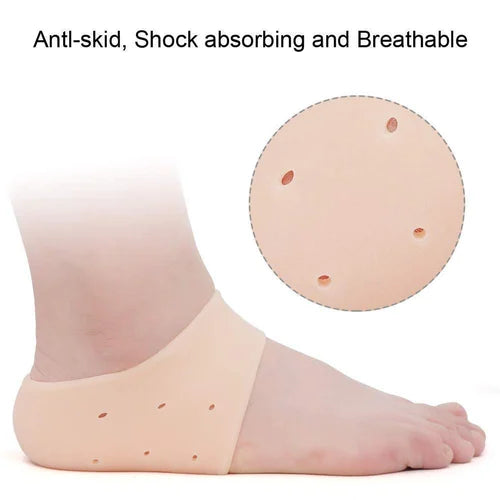 Anti Heel Crack Gel Feet Care Socks, Health and Beauty