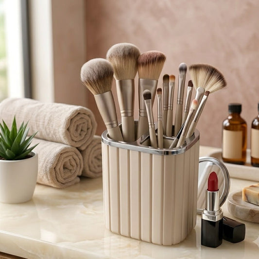 Multi Purpose Plastic Toothpaste & Cosmetic Brush Holder