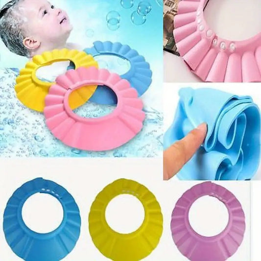 Baby Shower Hat Soft Waterproof Bath Cap for Toddlers