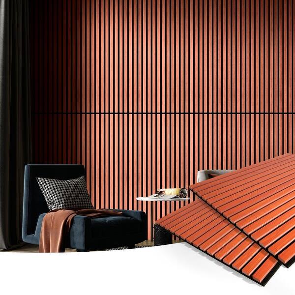 Brown Wood Pattern Decorative Wall Panel 200x60cm