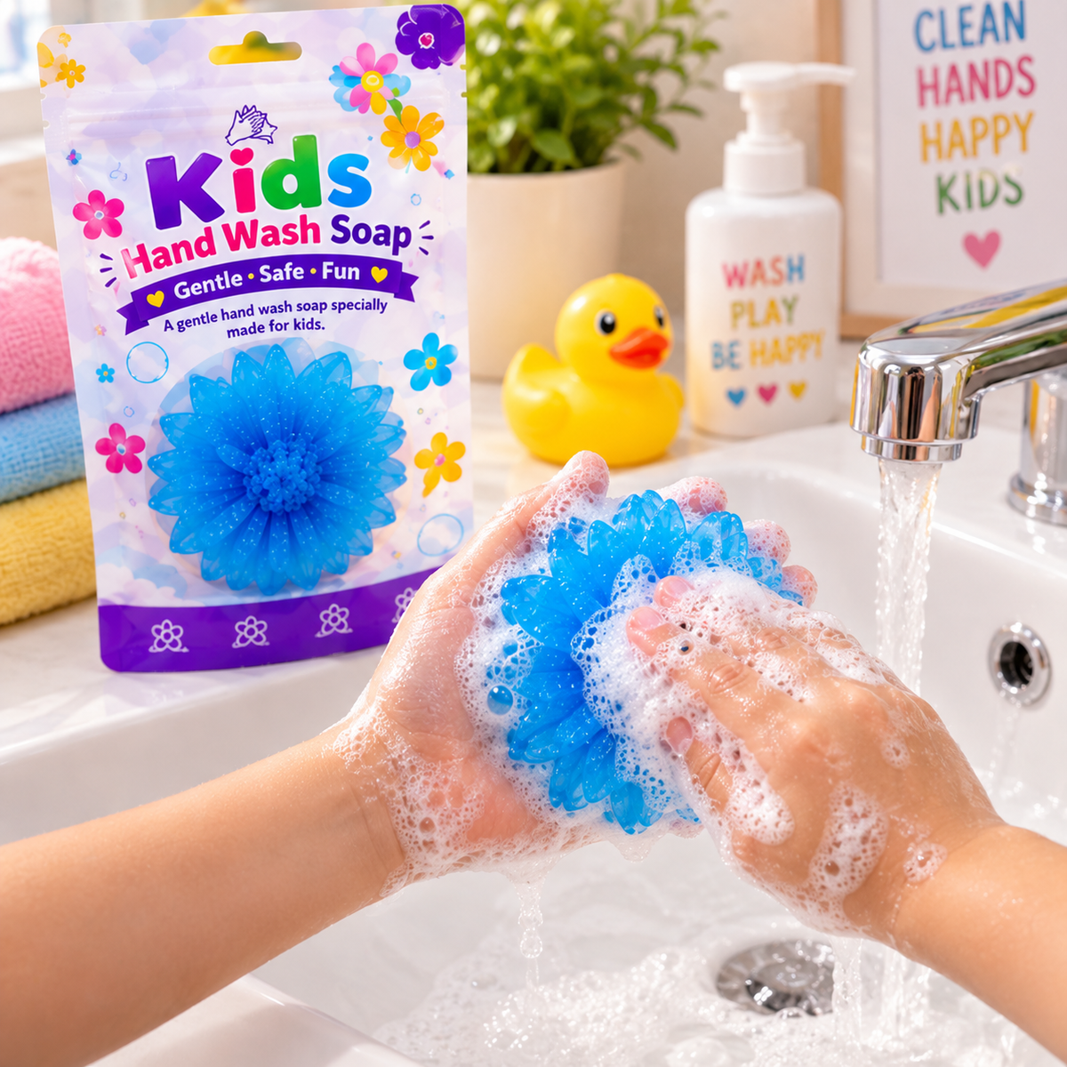 Cute Kids Flower Soap – Fun & Practical Hand Cleaning Soap