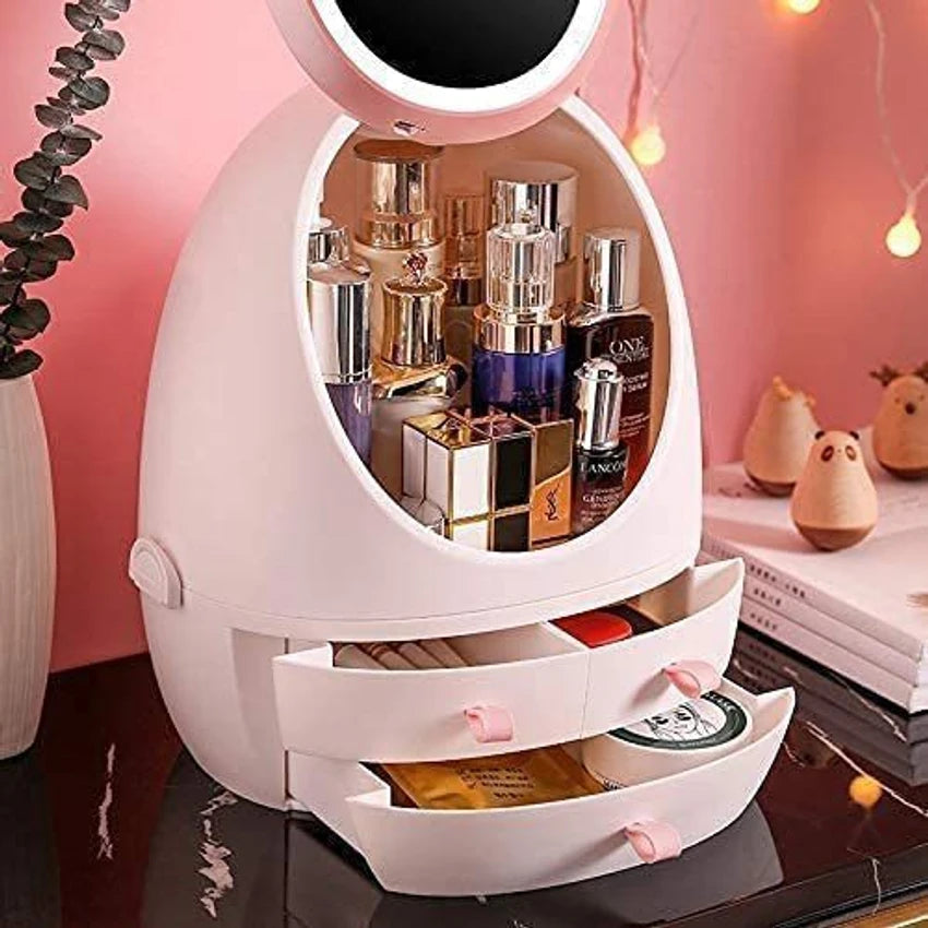 Compact Egg Shaped Cosmetic Organizer