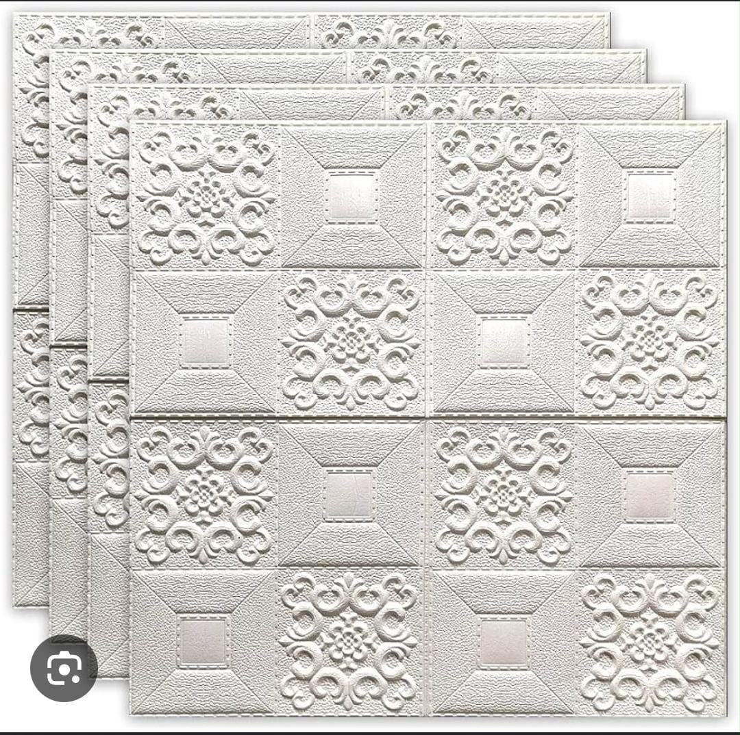 Embossed 3D Wall Panels – Self-Stick Decorative Wall Covering for Home Decor