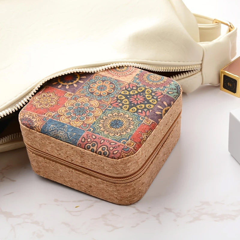 Jewelry Organizer Box Vintage Floral Design