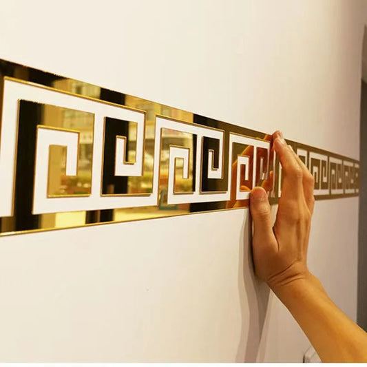 Golden Spiral Acrylic Border