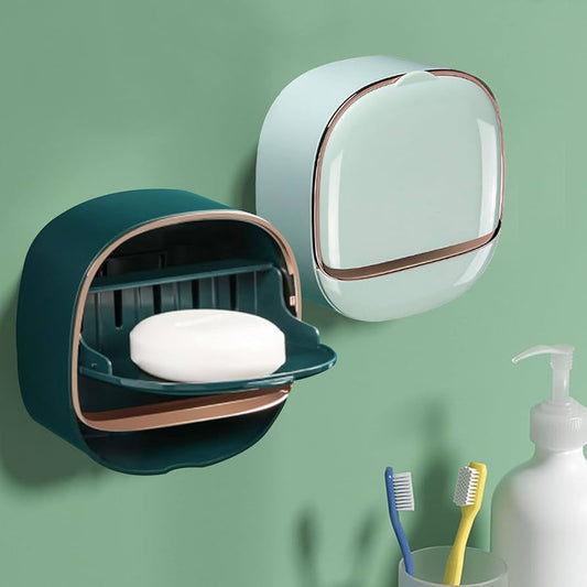 Luxury Soap Dish Holder with Drain Tray, Home and Living