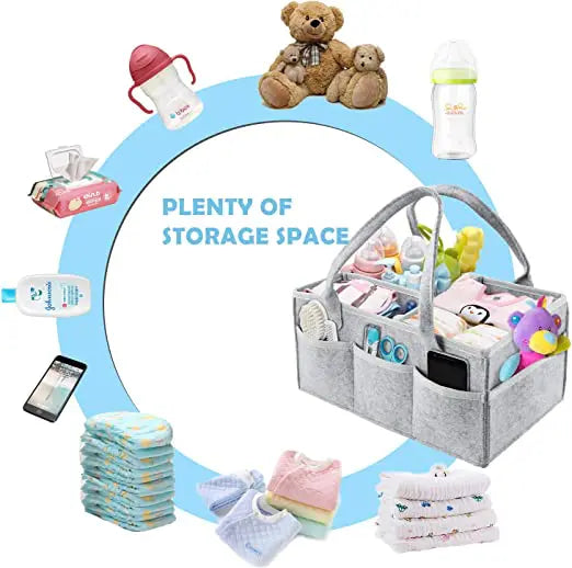 Nursery Diaper Organizer – Store Diapers, Babies and Toys