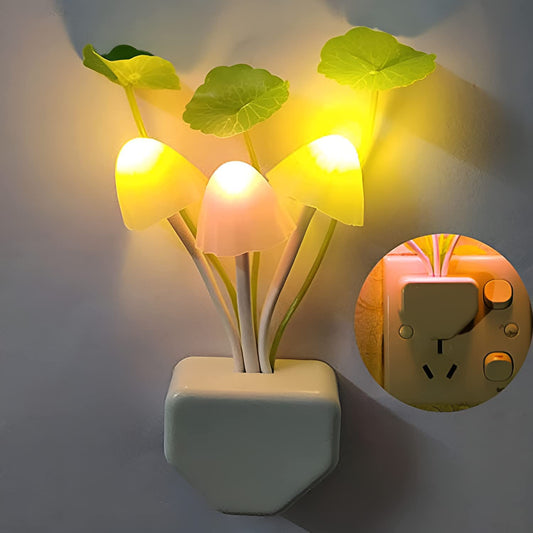 Soft Glow LED Mushroom Night Light, Home and Living