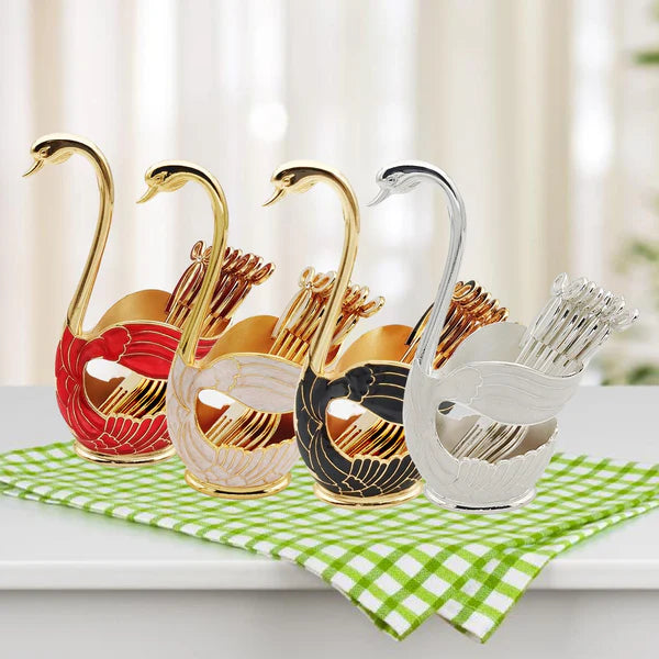Stylish Swan Spoon Set
