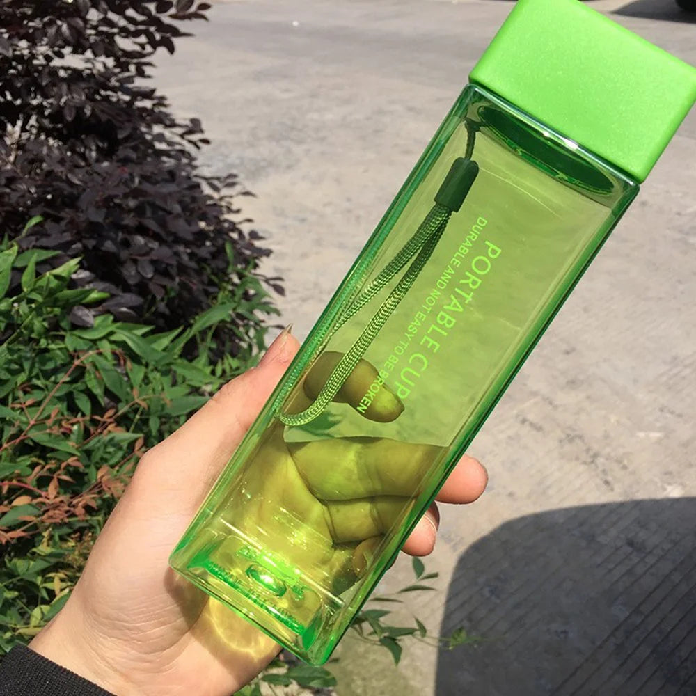 Transparent Square Water Bottle, Home and Living