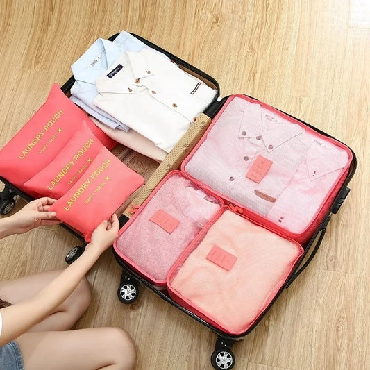 Travel Packing Organizer Kit – 6PCS Storage Bags for Luggage