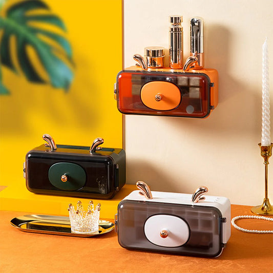 - Wall Mounted Lipstick Organizer