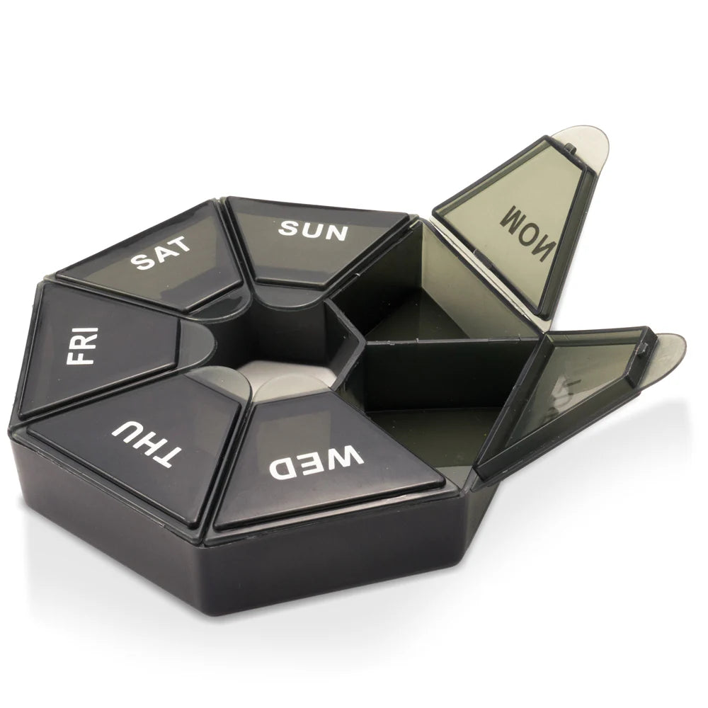 Pill Dispenser With 7 Compartments