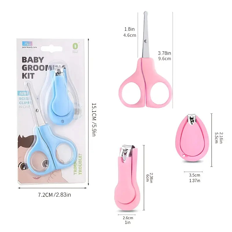 Baby Grooming Kit Nail Clipper & Safety Scissors Set