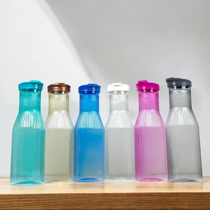 1PC Linear Design Water Bottle – Plastic