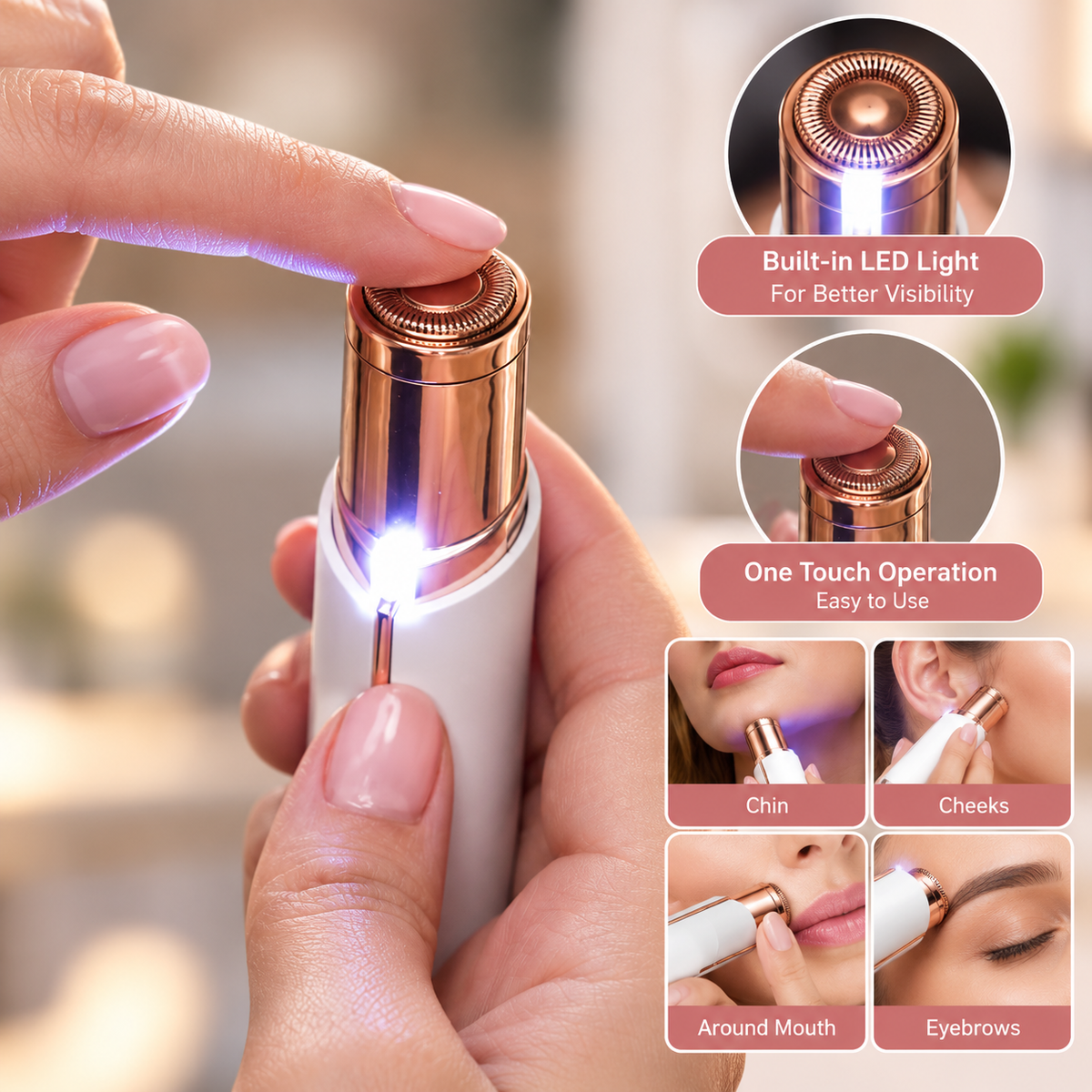 Flawless Finishing Hair Remover Easy To Use Beauty Tool