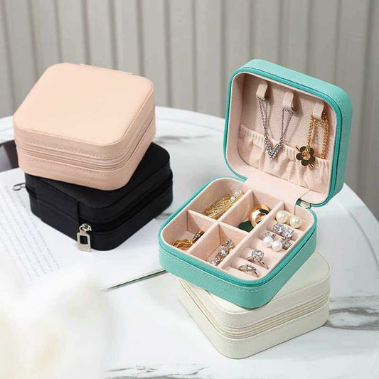 Luxury Plush Jewelry Organizer Box, Jewelry Organizer