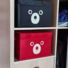 Panda Print Foldable Storage Box – 3 Pcs, Wardrobe and Organizer