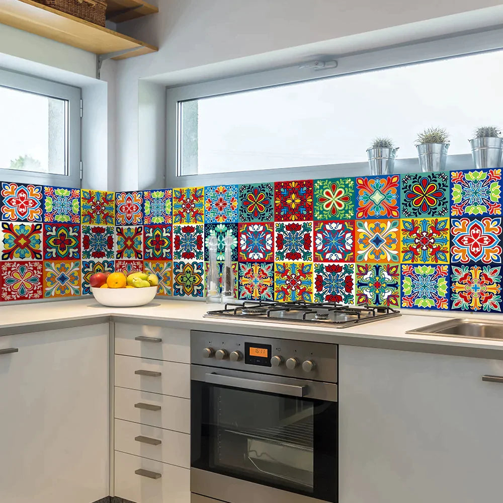 12Pcs Tiles Stickers Under 1$