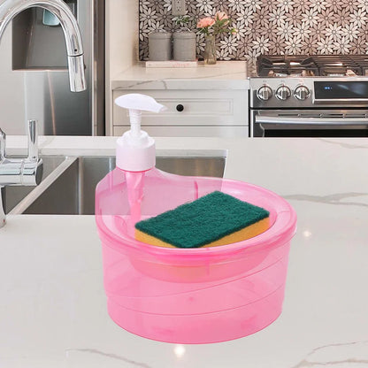 Soap Pump With Scrubber