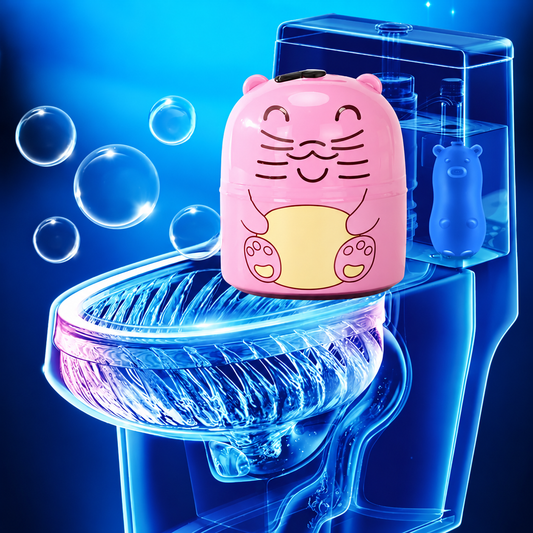1. Cartoon Cat Toilet Brush – Practical Bathroom Cleaning Tool