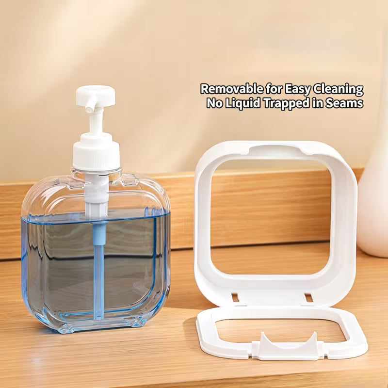 1. Modern Transparent Soap Dispenser – Reusable Pump Bottle