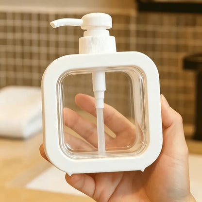 1. Modern Transparent Soap Dispenser – Reusable Pump Bottle