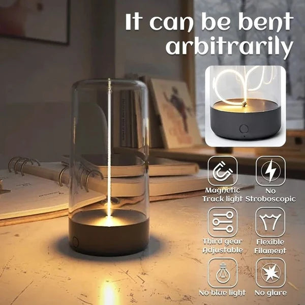 1. Rechargeable Magnetic Table Light – LED Desktop Ambient Lamp