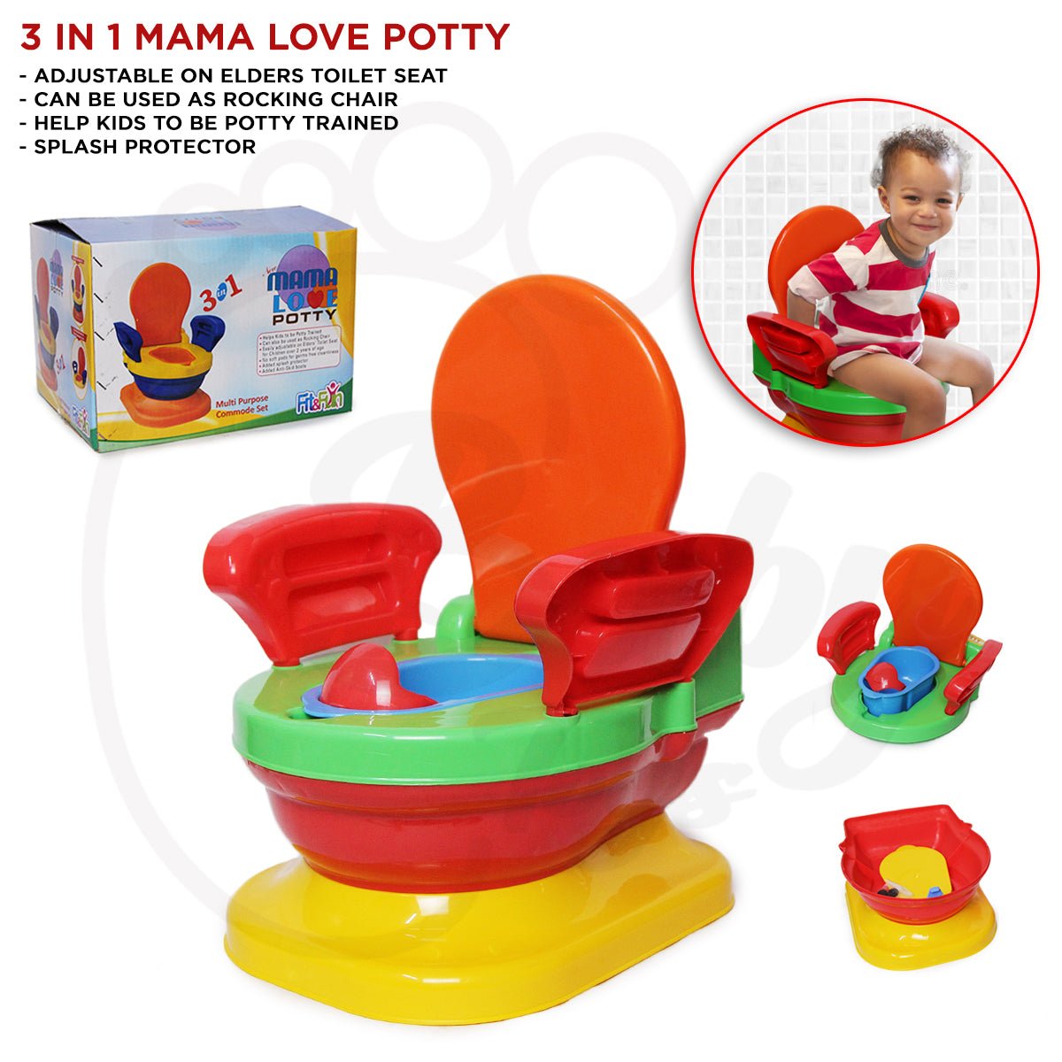 3-1 Baby Potty Trainer Commode