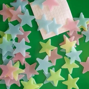 100Pcs Self Adhesive Decorative Star Stickers, Home and Wall Decor 