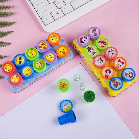 10Pcs Kids Stamp Set, Babies and Toys 