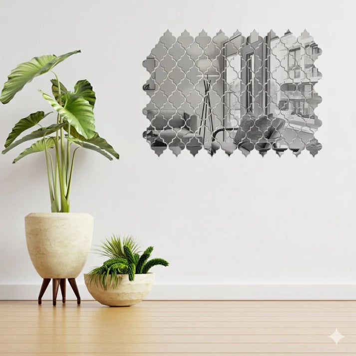 12Pcs Reflective Acrylic Mirror Decals