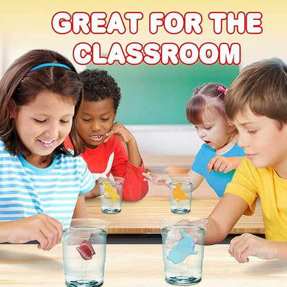 12Pcs Expandable Animal Capsules, Babies and Toys 