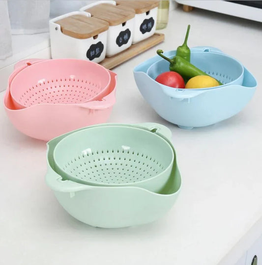 Multi-functional Double Layer Drain Basket