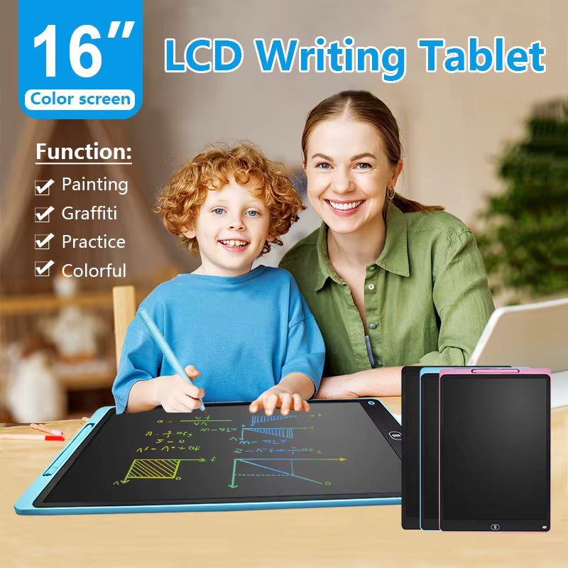 16-Inch Electronic Writing Pad – Colorful LCD Drawing Tablet for Children