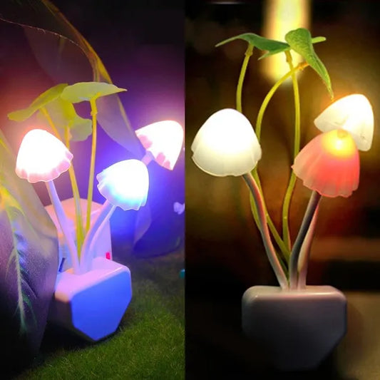 1Pc LED Mushroom Shape Night Light Lamp, Home and Living 